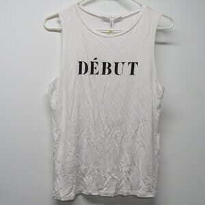 NWT BCBGeneration BCBG Debut Fin Start End Optic White Tank Top Women's XS